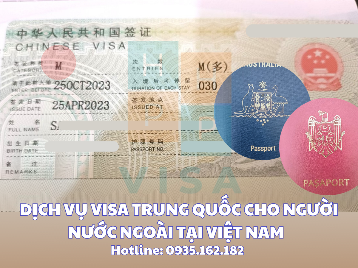 Visa Trung Quốc cho người nước ngoài 
