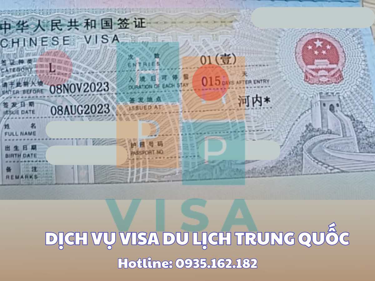 Visa du lịch Trung Quốc 